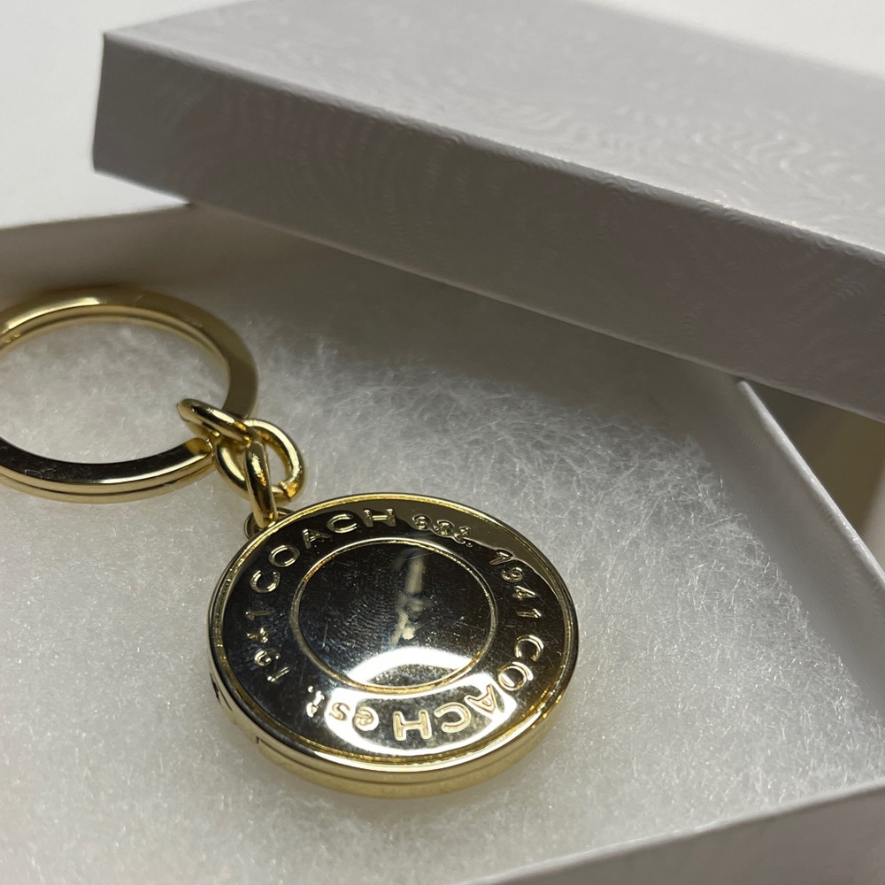 Coach Gold Locket Keychain - Picture 5 of 5